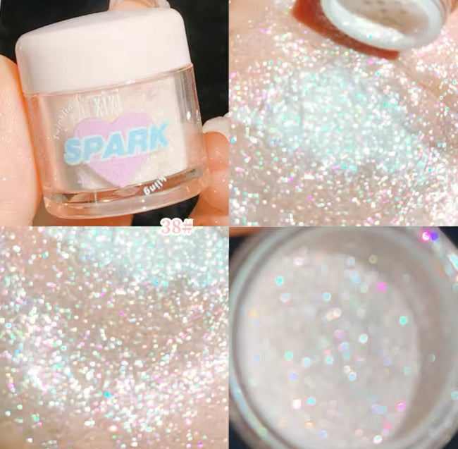 Baby Lights Glitter Powder Sparkling Eyeshadow Makeup Three-dimensional Highlight/Eyeshadow Powder 2g