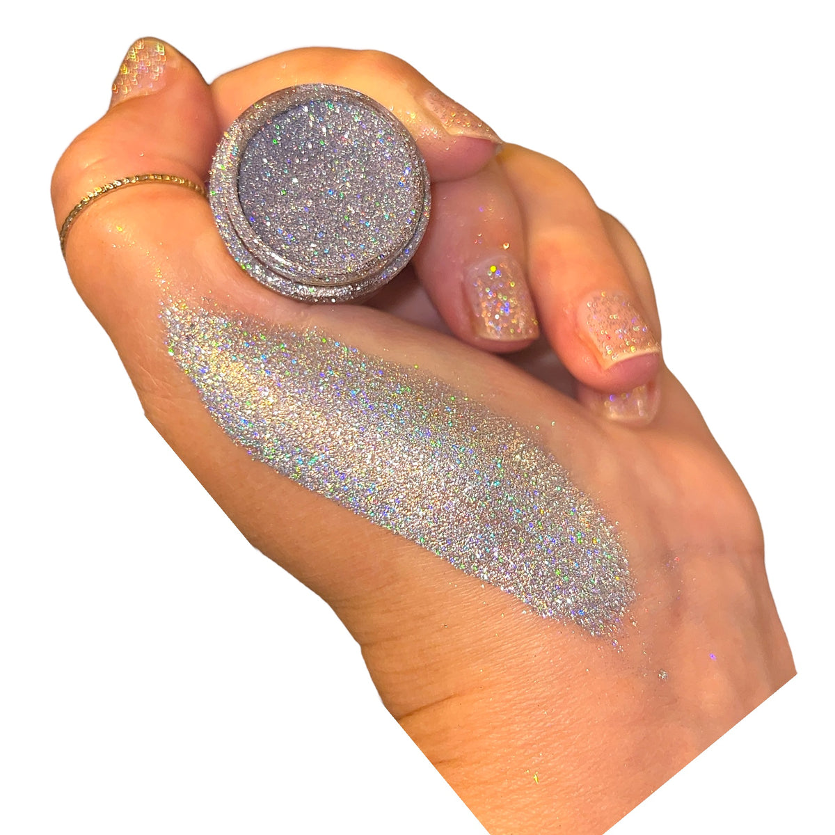 Magical Makeup Silver Holo Sparkling Holographic Loose Eyeshadow 0.5g