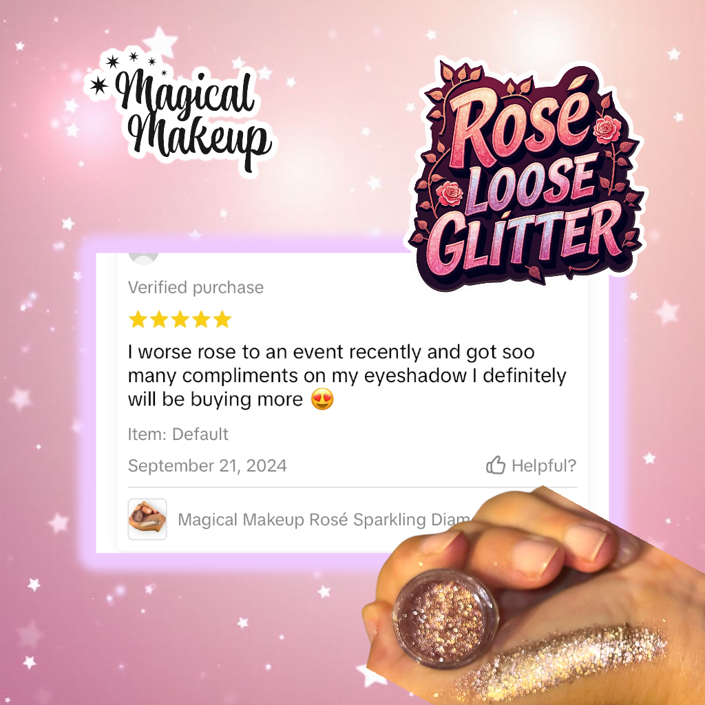 Magical Makeup Rosé Sparkling Diamonds Loose Pigment 0.5g