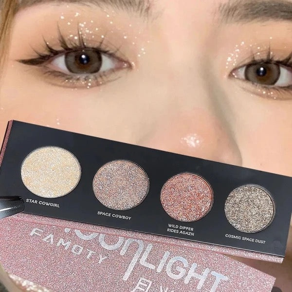 Wet Shimmer Glitter Eyeshadow Topper Palette