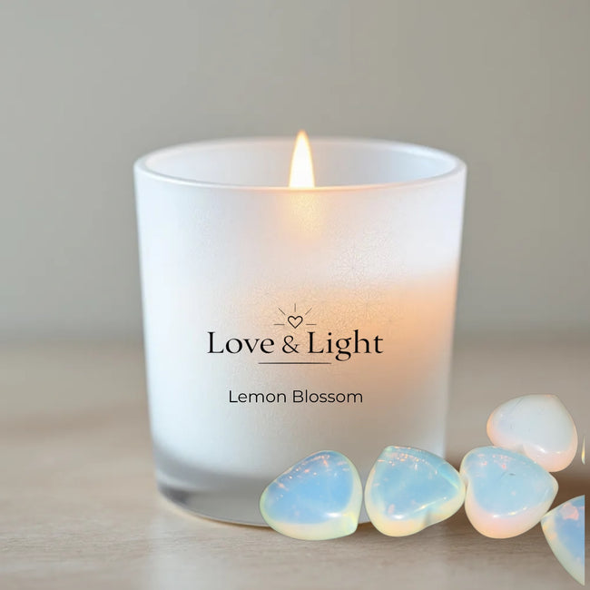 Love & Light Reiki Candle - Lemon Blossom